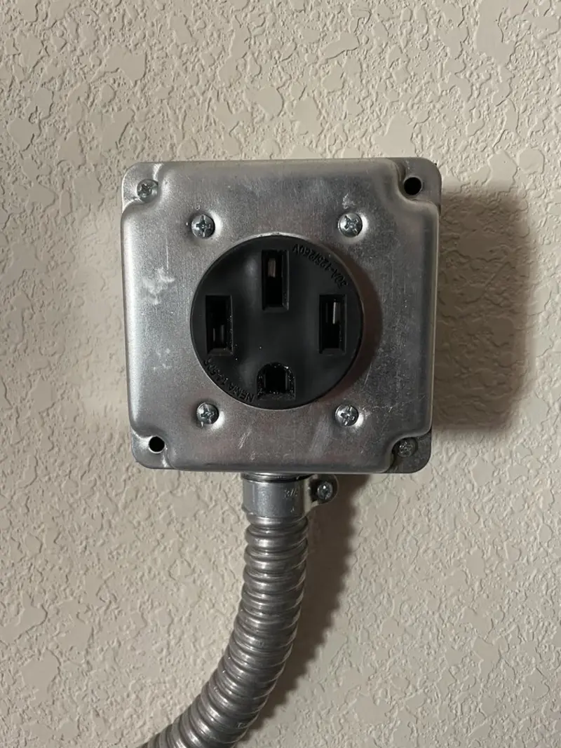 NEMA 14-50 outlet installed for Electrical Panel Upgrade in Corte Madera